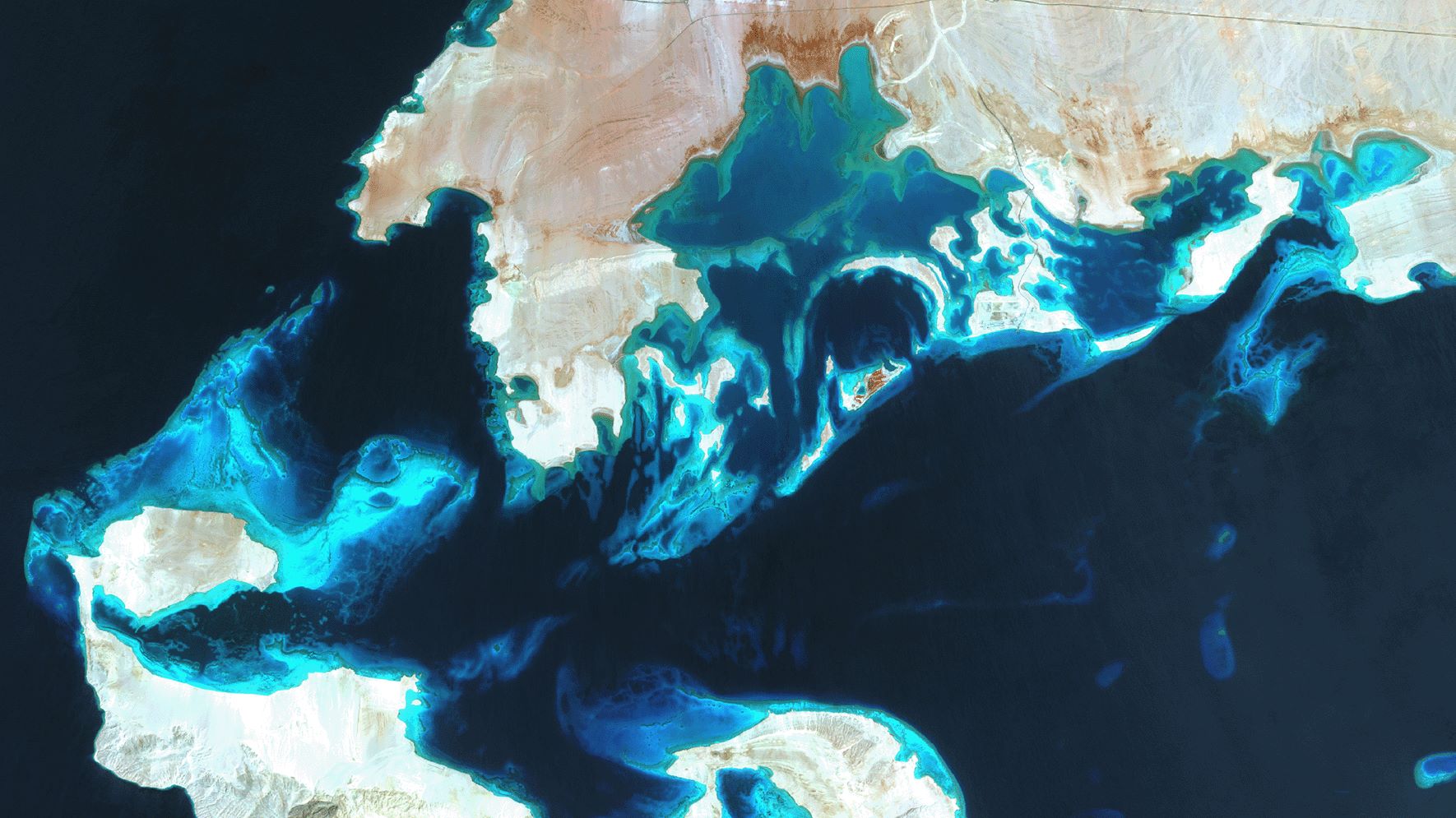 Satellite earth observation of a coastal region